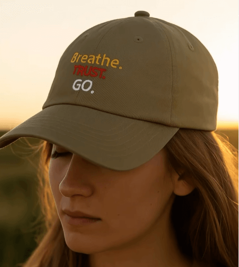BREATHE. TRUST. GO. - Organic hat