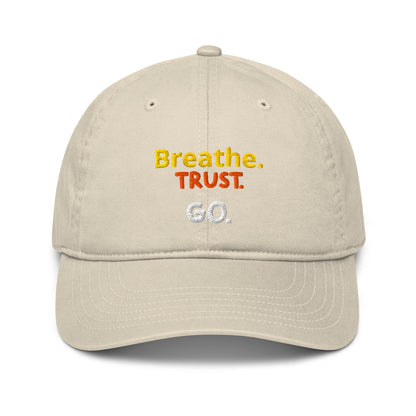 Chapéu orgânico oyster BREATHE. TRUST. GO. frente - OOMAE